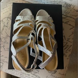 Naturalizer high heels sandals silver